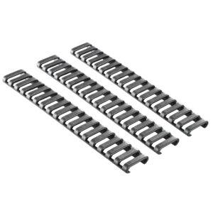 ERGO 18-SLOT LDDR RAIL COVERS 3PK BK