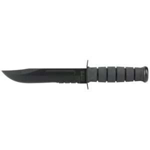 KBAR FIGHTING KNF 7" BLK SRTD W/STH