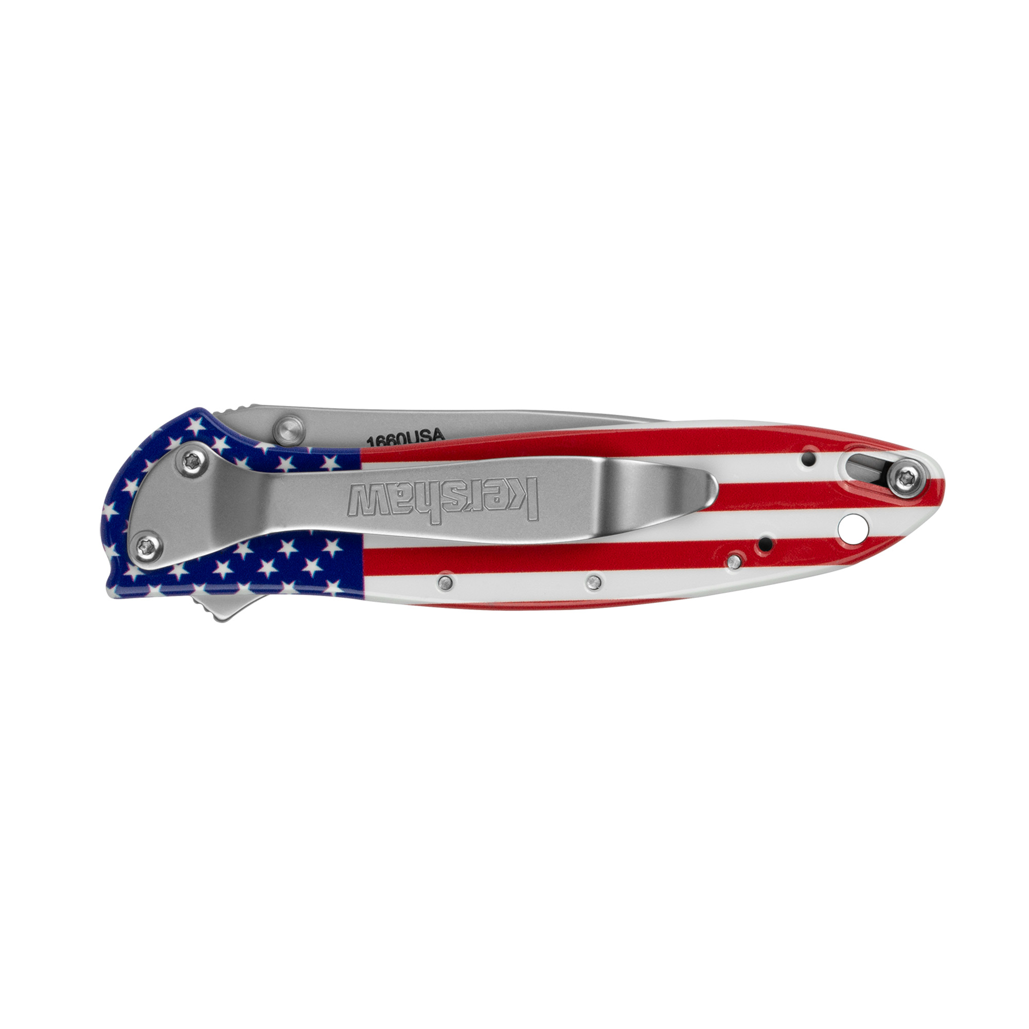 KERSHAW LEEK 3" USA FLAG/SLV - Image 3