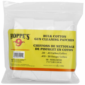 HOPPES CLNG PATCH 38-45CAL 500PK