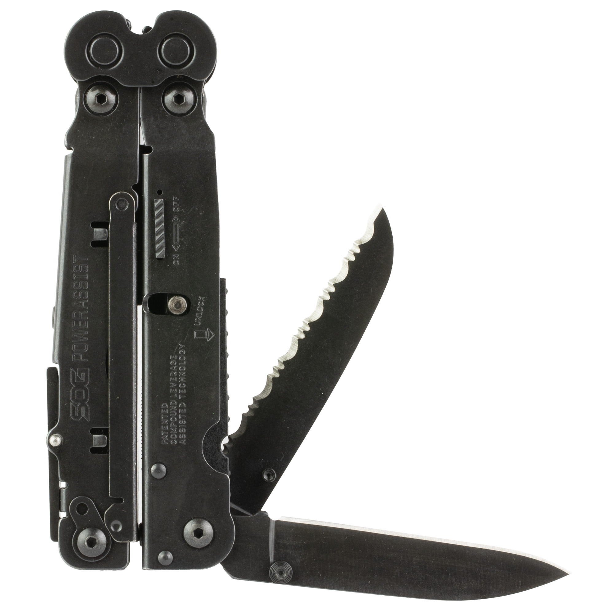 SOG POWERASSIST BLACK W/SHEATH - Image 3