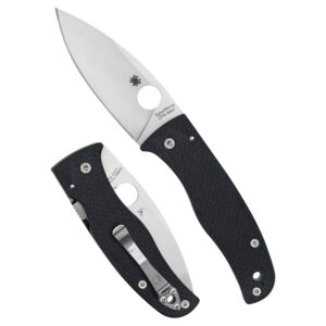 SPYDERCO BODACIOUS CF 3.63" BLK/SLV