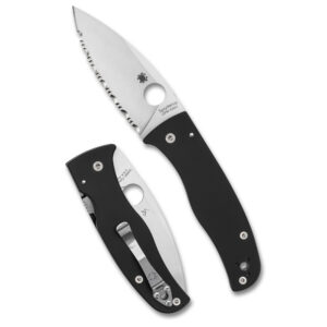SPYDERCO BODACIOUS BLK/SLV S30V SRTD