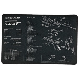 TEKMAT PISTOL MAT FOR GLOCK BLK